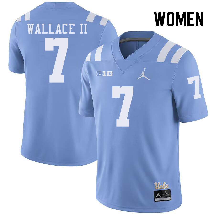 Women #7 K.J. Wallace II Big 10 Conference College Football Jerseys Stitched-Power Blue